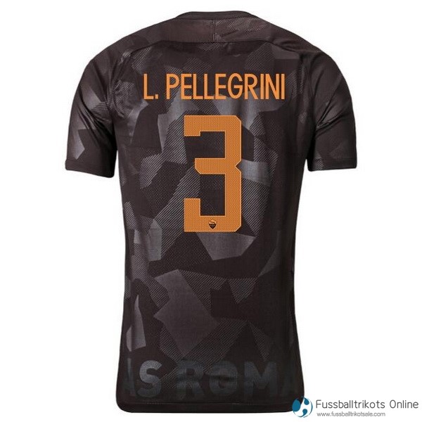 AS Roma Trikot Ausweich L.Pellegrini 2017-18 Fussballtrikots Günstig